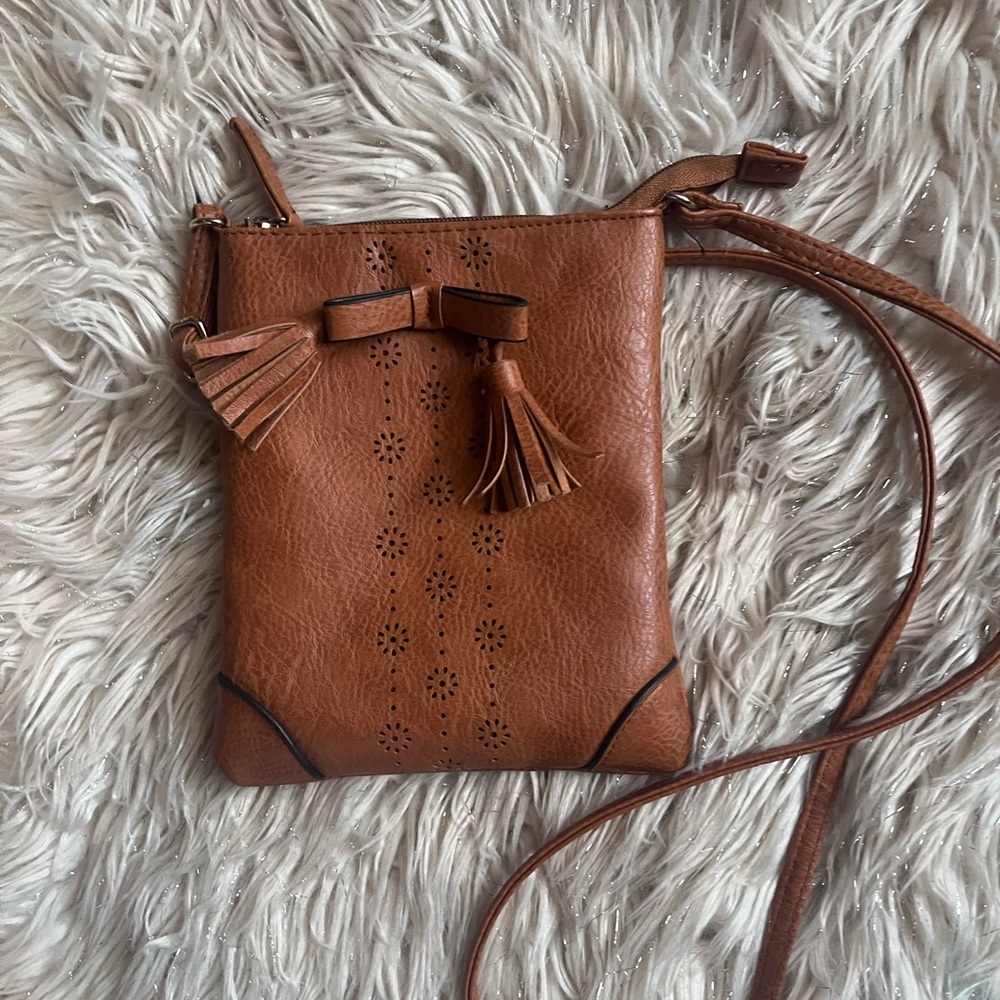 Brown Leather Crossbody Bag